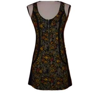 Hurley Floral Moonshine Mini Tank Dress Med Sporty Tennis Pickleball Activewear